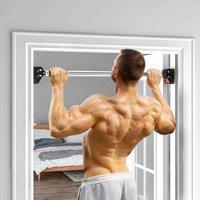 SPORTNOW Pull Up Bar Doorway, 75-92cm Length Adjustable, Max Load 200kg in Black