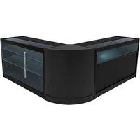 Monstershop Triton LED Shop Counter Set K1500, B1500 & CM60 - Black