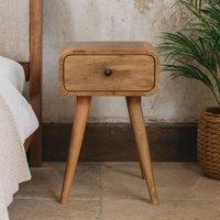 Wyld Haus Vicenza Mango Wood Nightstand with Drawer in Brown