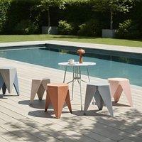 Wyld and Coco Pastel Multicolour Stackable Garden Stools Set of 4