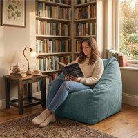 rucomfy Beanbags rucomfy Indoor Large Snuggle Bean Bag Chair - Adults Plush Velora in Pale Blue