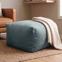 rucomfy Beanbags rucomfy Indoor Large Ottoman Pouffe - Plush Velora Bean Bag Footstool in Pale Blue