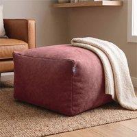 rucomfy Beanbags rucomfy Indoor Large Ottoman Pouffe - Plush Velora Bean Bag Footstool in Dusty Pink