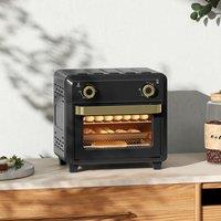 HOMCOM 10L Air Fryer Oven, Electric Oven, Grill, Roast, Bake, 1000W in Black