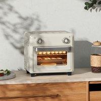 HOMCOM 10L Air Fryer Oven, Electric Oven, Grill, Roast, Bake, 1000W in Off-White