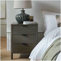 KDMD Reed Collection 3 Drawer Bedside Table Modern & Versatile Storage in Light Brown
