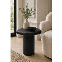 IH Design Aspley Pentagon End Table Textured Finish in Black