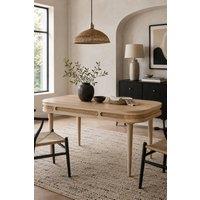 IH Design Burford Solid Mango Wood 6 to 8 Seater Dining Table in Natural