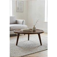IH Design Dark Mango Wood Round Coffee Table Bathwick in Brown