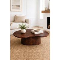 IH Design Bathwick Solid Mango Wood Coffee Table in Brown