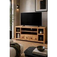 IH Design Southborough Light Mango Corner TV Unit for Satellite & DVD in Brown