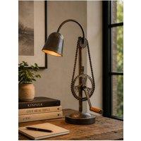 IH Design Bicycle Gear Chain Table Lamp Pale Black in Metallics