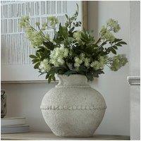 KDMD Olympia Medium Terracotta Vase Warm in White