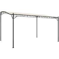 Berkfield Home Canopy Cream 4x3 m 180 g/m Fabric & Steel in Beige
