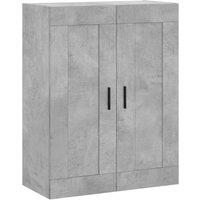 Berkfield Home Wall Mounted Cabinet Concrete Grey 69.5x34x90 cm Engineered Wood