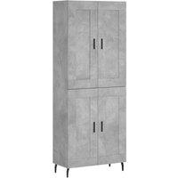 Berkfield Home Highboard Concrete Grey 69.5x34x180 cm Engineered Wood