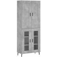 Berkfield Home Highboard Concrete Grey 69.5x34x180 cm Engineered Wood