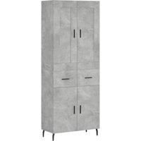 Berkfield Home Highboard Concrete Grey 69.5x34x180 cm Engineered Wood