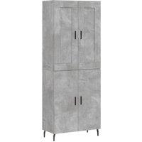 Berkfield Home Highboard Concrete Grey 69.5x34x180 cm Engineered Wood