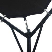 Berkfield Home Gazebo Pavilion Tent Canopy 3x3 m Steel Anthracite in Black