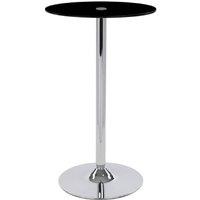 netfurniture Horizon Poseur Table Round Black Glass