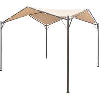 Berkfield Home Gazebo Pavilion Tent Canopy 3x3 m Steel Beige
