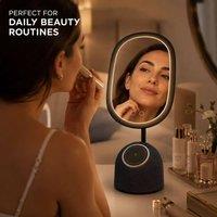 BluCore Smart Makeup Mirror 360 rotating 3-in-1 LED with Bluetooth Speaker in Dark Green