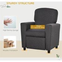 EONLION Armchair Children Recliner Sofa Lounger in Grey | Size: 100 cm