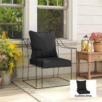 EONLION Black Garden Chair Cushion | Size: 100 cm
