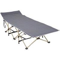 Kelvenix Heavy Duty Camping Folding Bed in Grey
