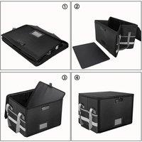 Kelvenix Fireproof Document Box with Locks File in Black