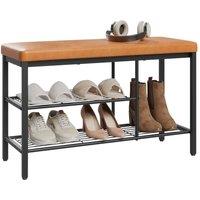 FORGEVIO Shoe Bench Stool Shoe Cabinet Storage Rack with Seat
