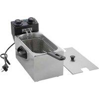 SPETLEK 3L Commercial Electric Deep Fryer Fat Chip Frying Pan in Silver | Size: 0.6m2