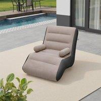 EONLION Inflatable Chair Sofa in Beige | Size: 100 cm