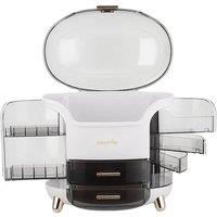 Kelvenix Large Dressing Table 2 Drawer Storage Box in White