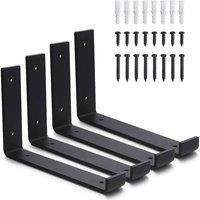 EONLION Black 8 Rustic Shelf Brackets Scaffold | Size: 1000mm 2000mm
