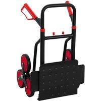 Kelvenix Folding Trolley Hand Trucks 6-Wheels in Black | Size: 10000mm x 520mm