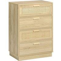 Kelvenix Chest of Drawers Storage Cabinet in Natural | Size: 0.6m2