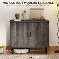 EONLION Grey Mid-Century Modern Sideboard | Size: 100 cm