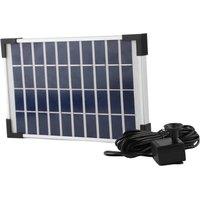 Kelvenix Solar Panel Pond Powered Water Feature Pump in Black | Size: 0.6m2