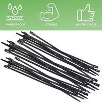 SPETLEK Releasable Cable Ties Black 9.0mm x 500mm 100-Pack | Size: 100g