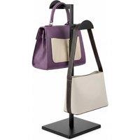 Havendro Adjustable Purse Stand 2 Hooks Heavy Base in Black