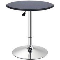 NESTLUNE Round Bar Table, Swivel Bistro Table in Black | Size: 100 cm x 15 cm