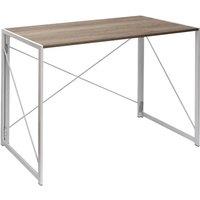 VOGREX White Wooden Folding Computer Desk Home Office Laptop Study Table