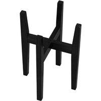 VOGREX Black 38cm Wooden Detachable Telescopic Plant Display Stand