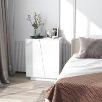 STILVORA Storage Cabinet with Adjustable Shelves White