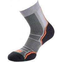 1000 Mile Men's Trail Socks Pack of 2 in Mid Grey | Size: 6-8