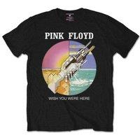 Pink Floyd Men's Wish You Were Here Circle T-Shirt in Black | Size: 2XL