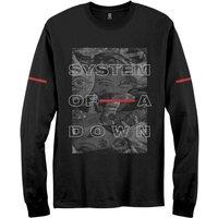 System Of A Down Men's Eye Collage Long-Sleeved T-Shirt in Black | Size: Medium