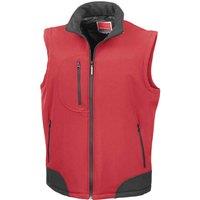 Result Men's Softshell Body Warmer in Red | Size: Small